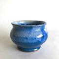 David Clifton Art - Cobalt Blue Glazed Earthenware Pot