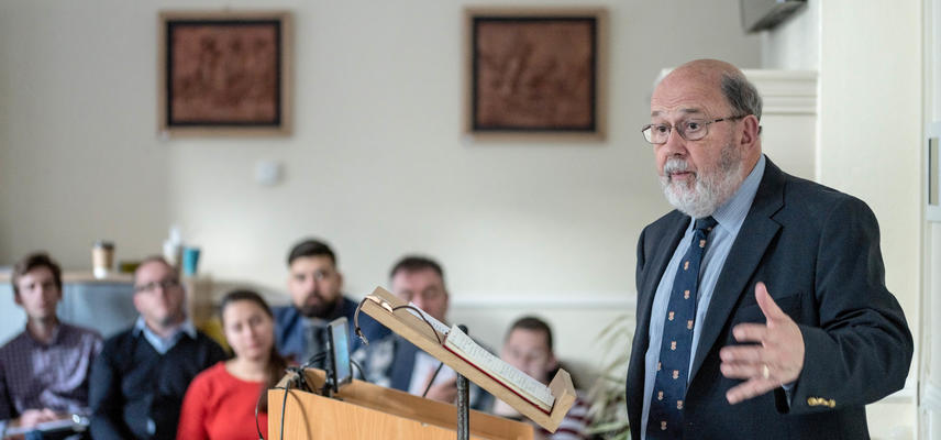 NT Wright teaching in the Lower Common Room