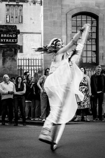 Ariel Dempsey performing the Cyr Wheel