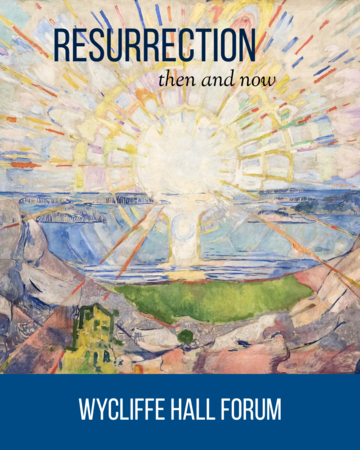 An image of the sun rising above the sea with the text Resurrection - then and now over it