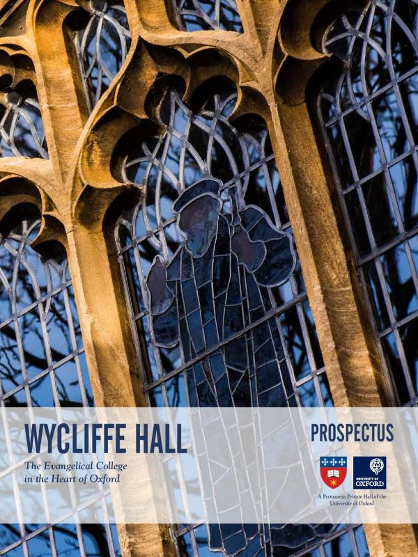Wycliffe Hall Prospectus cover 2018