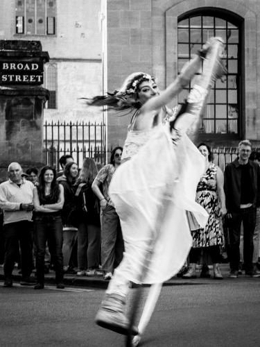 Ariel Dempsey performing the Cyr Wheel
