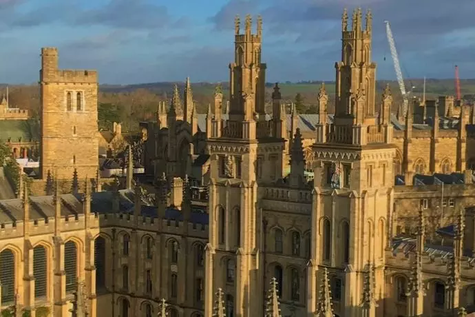 Aerial view of Oxford