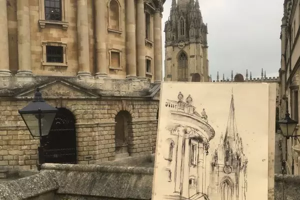 drawing in oxford copy