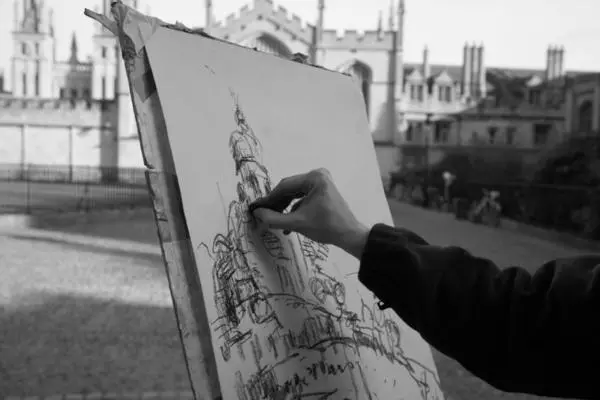 drawing in radcliffe square oxford