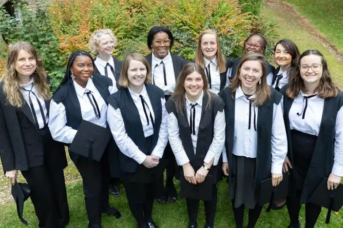 female ordinands at mitriculation