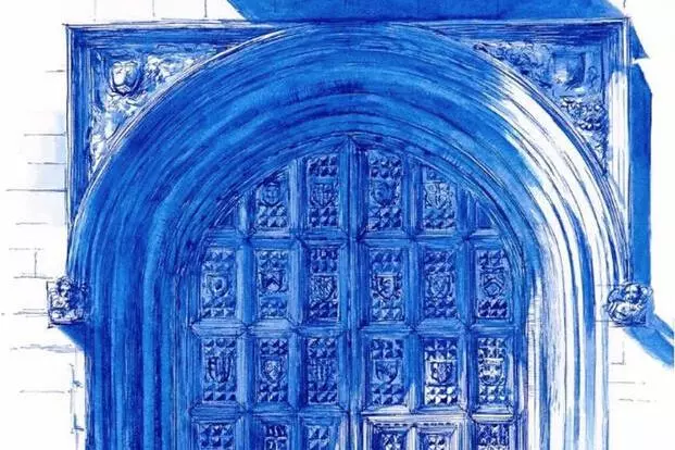 grace jeon  bodleian library door